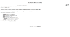 Desktop Screenshot of mtkachenko.info